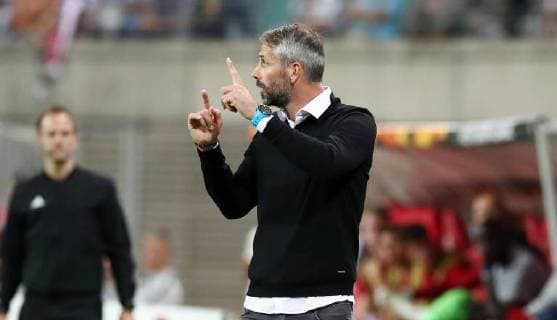 RB Leipzig - Salzburg Fussball Euro League Leipzig, 20.09.2018, Red Bull Arena, Fussball, UEFA Europa League , RB Leipzig (GER) vs. FC Salzburg (AUT) , Im Bild: Trainer Marco Rose (Salzburg) , UEFA Êregulations prohibit any use of photographs as image sequences and or quasi-video. ,
