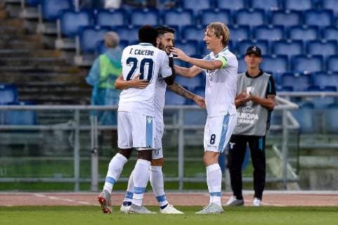 September 20, 2018 - Rome, Italy - Luis Alberto of Lazio celebrates scoring first goal during the UEFA Europa League Group Stage match between Lazio and Apollon Limassol at Stadio Olimpico, Rome, Italy on 20 September 2018. Lazio v Apollon Limassol.UEFA Europa League.20 09 2018.  - ZUMAn230 20180920_zaa_n230_008 Copyright: xGiuseppexMaffiax
