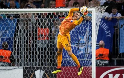 FCKs Jesse Joronen i Europa League kamp mellem FCK-FC Zenit i Telia Parken torsdag den september 2018. , Copenhagen Denmark  Copyright: Scanpix LiselottexSabroex COP101 spdk20180920-233936-L