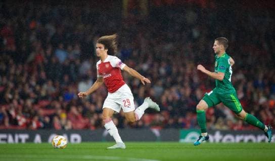 Matt?o Guendouzi of Arsenal during the UEFA Europa League match group between Arsenal and Vorskla Poltava at the Emirates Stadium, London, England on 20 September 2018. Copyright: xAAx PMI-2243-0079