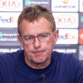 Ralf Rangnick (RB Leipzig, Trainer, head coach) beim Interview, TV; Portrait, Porträt, Fussball, UEFA Europa League, RB Leipzig - FC Salzburg,