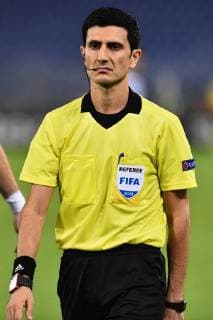 Sport Bilder des Tages Football Europa League First Round-Lazio v Apollon Limassol-Olimpic Stadium-Rome-20-09-2018 in the picture Aliyar Aghayev referee Photo Photographer01  Copyright: xFotografo01x xIPAx xFotografo01x