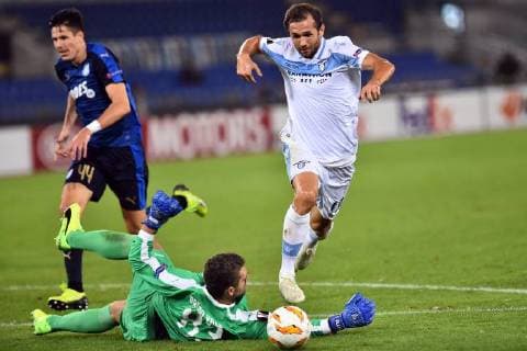 Football Europa League First Round-Lazio v Apollon Limassol-Olimpic Stadium-Rome-20-09-2018 in the picture Senad Lulic Photo Photographer01  Copyright: xFotografo01x xIPAx xFotografo01x