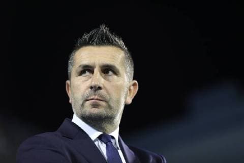 Zagreb, 20.9.2018. - Stadion Maksimir, UEFA EUROPA LEAGUE - 2018 19 SEASON GNK Dinamo Zagreb (dark-blue) - Fenerbahçe SK (yellow) 4:1, Group D - Matchday 1 Nenad Bjelica (CRO) 