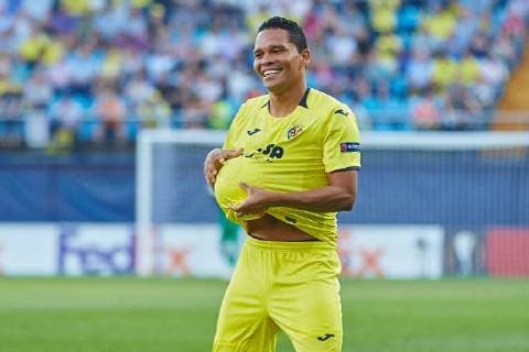 Sport Bilder des Tages September 20, 2018 - Villarreal, Vila-real, Spain - Carlos Bacca of Villarreal CF celebrates after scoring during the UEFA Europa League group G match between Villarreal CF and Rangers at la Ceramica on September 20, 2018 in Vila-real, Spain Villarreal CF v Rangers - UEFA Europa League  - ZUMAn230 20180920_zaa_n230_474 Copyright: xSergioxLopezx