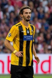Amsterdam, Netherlands, 19.09.2018, UEFA Champions League - 2018 19 Season, Vorrunde, Gruppenphase - Gruppe E - 1. Spieltag, Ajax Amsterdam - AEK Athen, Marios Oikonomou (AEK Athen) Schaut ( DeFodi001 *** Amsterdam Netherlands 19 09 2018 UEFA Champions League 2018 19 Season Preliminary Round Group Stage Group E 1 Gameday Ajax Amsterdam AEK Athens Marios Oikonomou AEK Athens View DeFodi001