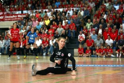Bad Langensalza, 22.09.2018 Handball, 1. Bundesliga, Frauen, Saison 2018 19, Thüringer HC (THC) vs Buxtehuder SV (BSV) Ann-Cathrin Giegerich (THC)