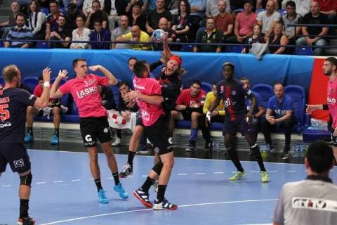 Mikkel Hansen (Paris) HANDBALL : Velux EHF Champions League - 2eme journee - Paris Saint-Germain HB vs RK Celje Pivovarna Lasko - 23 09 18 KevinDomas Panoramic 