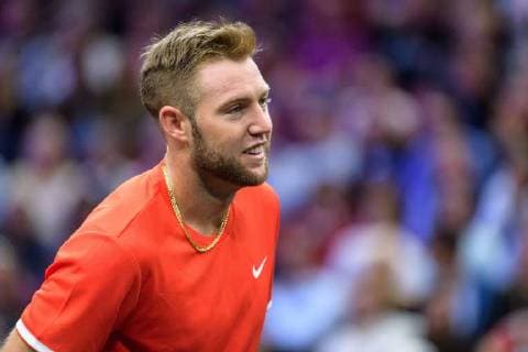 CHICAGO, IL - SEPTEMBER 22: Team World s Jack Sock of the United States of America looks on during a doubles match on day two of the 2018 Laver Cup on September 22, 2018, at the United Center in Chicago, Illinois. Sock & Kyrgios beat Goffin & Dimitrov 6-3 6-4. (Photo by Daniel Bartel Icon Sportswire) TENNIS: SEP 22 Laver Cup Icon180923010 EDITORIAL USE ONLY