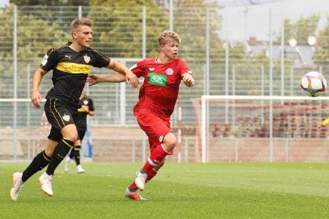 ALEXANDER KOPF, LUIS CARL KERSTHOLD MAINZ 05-VFB STUTTGART A-JUNIOREN BUNDESLIGA SUED SUEDWEST MAINZ 