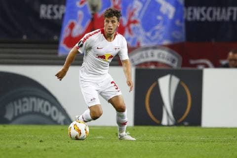 20.09.2018, Red Bull Arena, Leipzig, GER, UEFA EL, Gruppenphase, Hinspiel, RB Leipzig (GER) vs FC RB Salzburg (A), im Bild Diego Demme (31, Leipzig) am Ball RB Leipzig (GER) vs FC RB Salzburg (A)