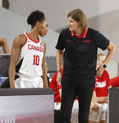 Canadian head coach Lisa Thomaidis (R) during the FIBA Women s World Cup 2018 3rd round match between Canada and France, in Santa Cruz de Tenerife, Canary Islands, Spain, 25 September 2018. France vs. Canada !ACHTUNG: NUR REDAKTIONELLE NUTZUNG!  Copyright: xElviraxUrquijoxA.x TEN23 20180925-636735149259498869