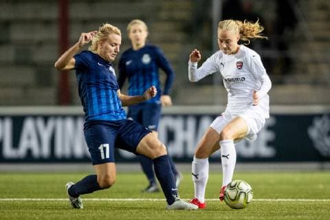 180926 under fotbollsmatchen i Champions League mellan Rosengard och Rjazan den 26 september 2018 i Malmö. Copyright: MATHILDAxAHLBERG BB180926MA001
