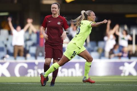 BARCELONA, 26-09-2018. UEFA Women s Champions League 2018 2019, round of 32. FC Barcelona Barca - BIIK-Kazygurt. during the game FC Barcelona 2-0 BIIK-Kazygurt. Toni Duggan of FC Barcelona FC Barcelona - BIIK-Kazygurt  x2496780x