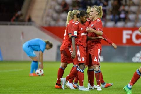 Torjubel FC Bayern München München, Deutschland, 26.09.2018, UEFA Women s Champions League, FC Bayern München - ZFK Spartak Subotica,