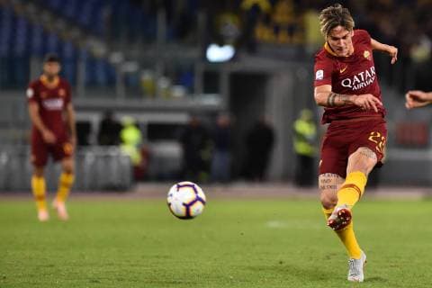 Football League Serie A Rome Frosinone-Rome 27-09-2018 In the picture Nicolo Zaniolo Photo Photographer01  Copyright: xFotografo01x xIPAx xFotografo01x