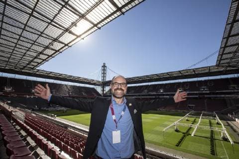 Sport Bilder des Tages Do simmer dabei EM 2024 RheinEnergie Stadion Koeln Deutschland Datum: 27.09.2018 Lutz Wingerath (Kölner Sportstätten)