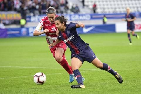 Fußball, Damen, CL, Paris Saint Germain - Sankt Pölten Spratzern Annahita Zamanian (PSG) FOOTBALL : PSG vs FSK Sankt Polten Spratzern - UEFA ligue des champions feminine - 27 09 2018 JBAutissier Panoramic 