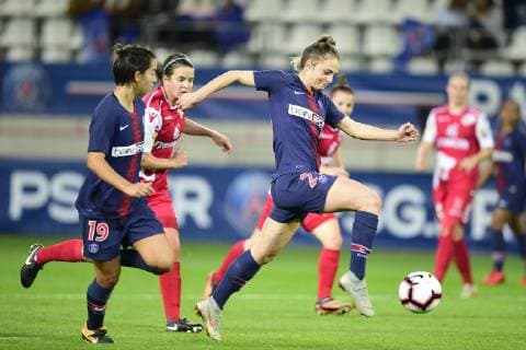 Fußball, Damen, CL, Paris Saint Germain - Sankt Pölten Spratzern but de Melike Pekel (PSG) FOOTBALL : PSG vs FSK Sankt Polten Spratzern - UEFA ligue des champions feminine - 27 09 2018 JBAutissier Panoramic 