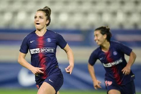 Fußball, Damen, CL, Paris Saint Germain - Sankt Pölten Spratzern joie de Melike Pekel (PSG) apres son but FOOTBALL : PSG vs FSK Sankt Polten Spratzern - UEFA ligue des champions feminine - 27 09 2018 JBAutissier Panoramic 