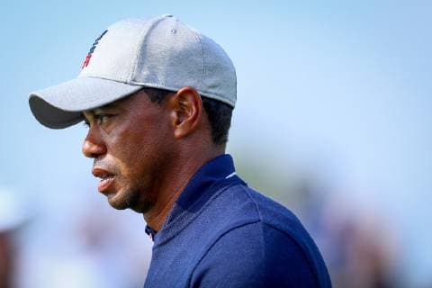 2018 Ryder Cup Day 1, Albatros Course, Le Golf National, Saint-Quentin-en-Yvelines, Paris 28 9 2018 Tiger Woods on the 17th hole Tiger Woods on the 17th hole 28 9 2018  Copyright: x©INPHO OisinxKeniryx OSH_9443