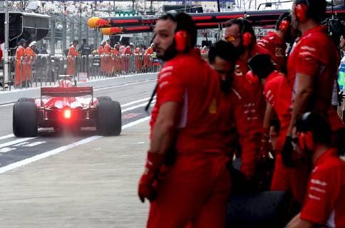 SOCHI, RUSSIA - SEPTEMBER 28, 2018: A practice session ahead of the 2018 Formula One Russian Grand Prix at the Sochi Autodrom racing circuit. Sergei Fadeichev TASS  TS091E60