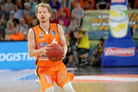 Per Guenther ( ratiopharm ulm ), ratiopharm ulm vs FC Bayern Muenchen Basketball, esayCredit Basketball Bundesliga, Basketball, 28.09.2018, ratiopharm ulm vs FC Bayern Muenchen Basketball, esayCredit Basketball Bundesliga, Basketball, 28.09.2018 Neu Ulm Copyright: xEIBNER HarryxLangerx EP_HLR