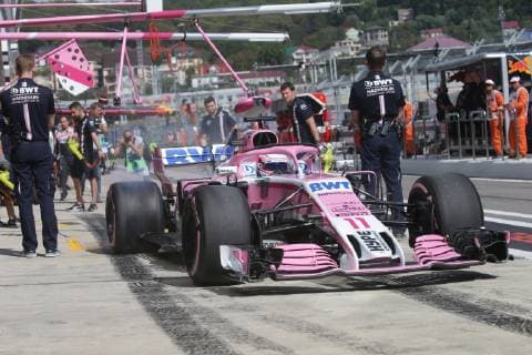 Sergio Perez, Sahara Force India F1, formula 1 GP, Russian in Sochi, 29.09.2018 Photo:mspb Jerry Andre Sergio Perez, formula 1 GP, Russian 2018