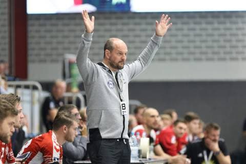 Torge Greve (Trainer VfL Luebeck-Schwartau), TuS N-Luebbecke vs VfL Luebeck-Schwartau, Handball, 2. Bundesliga, 29.09.2018, TuS N-Luebbecke vs VfL Luebeck-Schwartau, Handball, 2. Bundesliga, 29.09.2018 Luebbecke Copyright: xEIBNER JanxStrohdiekx EP_JSK