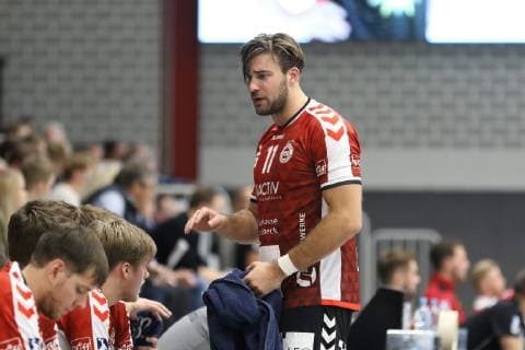 Markus Hansen (VfL Luebeck-Schwartau 11), TuS N-Luebbecke vs VfL Luebeck-Schwartau, Handball, 2. Bundesliga, 29.09.2018, TuS N-Luebbecke vs VfL Luebeck-Schwartau, Handball, 2. Bundesliga, 29.09.2018 Luebbecke Copyright: xEIBNER JanxStrohdiekx EP_JSK