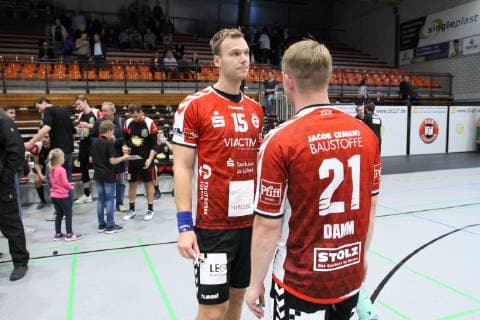 Enttaeuschung bei Fynn Ranke (VfL Luebeck-Schwartau 15)(links) und Sebastian Damm (VfL Luebeck-Schwartau 21)(rechts) , TuS N-Luebbecke vs VfL Luebeck-Schwartau, Handball, 2. Bundesliga, 29.09.2018, TuS N-Luebbecke vs VfL Luebeck-Schwartau, Handball, 2. Bundesliga, 29.09.2018 Luebbecke Copyright: xEIBNER JanxStrohdiekx EP_JSK