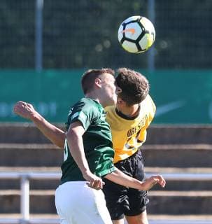 VfL vs Dresden, B-Junioren BL Wolfsburg, 29.09.2018, FUSSBALL - VfL Wolfsburg U17 U 17 vs Dynamo Dresden U17, B-Junioren Bundesliga, Saison 2018-2019. Wolfsburg *** VfL vs Dresden B Juniors BL Wolfsburg 29 09 2018 FOOTBALL VfL Wolfsburg U17 vs Dynamo Dresden U17 B Juniors Bundesliga Season 2018 2019 Wolfsburg