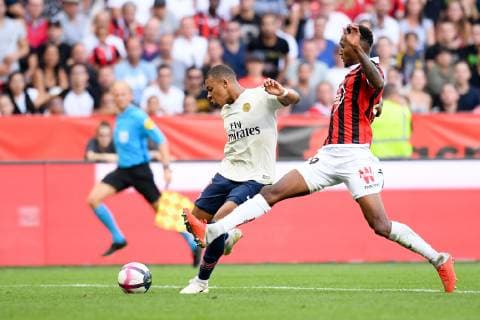 07 KYLIAN MBAPPE (PSG) FOOTBALL : Nice vs Paris SG - Ligue 1 Conforama - 29 09 2018 FEP Panoramic 