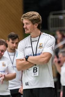Nicolaj Bredekjaer Andersson (VfL Waiblingen Cheftrainer), SG H2Ku Herrenberg Kuties vs. VfL Waiblingen Tigers, Handball, 2.Bundesliga, Frauen, HBF, Saison 18 19, 29.09.2018, SG H2Ku Herrenberg Kuties vs. VfL Waiblingen Tigers, Handball, 2.Bundesliga, Frauen, HBF, Saison 18 19, 29.09.2018 Herrenberg Copyright: xEIBNER WolfgangxFrankx EP_WFK