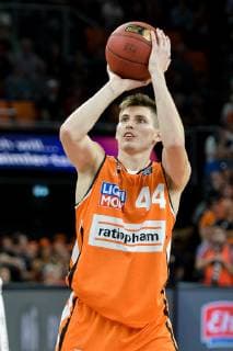 GER, BBL, rathiopharm ulm vs FC Bayern München Muenchen Basketball 28.09.2018, ratiopharm arena, Neu-Ulm, GER, BBL, rathiopharm ulm vs FC Bayern München Muenchen Basketball, im Bild David Krämer Kraemer (Ulm, 44)