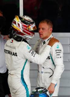 Lewis Hamilton; Valtteri Bottas; Mercedes Grand Prix, formula 1 GP, Russian in Sochi, 30.09.2018 Photo:mspb Jerry Andre Lewis Hamilton; Valtteri Bottas; formula 1 GP, Russian 2018