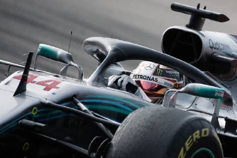 Sport Bilder des Tages SOCHI, RUSSIA â€“ SEPTEMBER 30, 2018: Mercedes AMG Petronas driver Lewis Hamilton of the United Kingdom competes in the 2018 Formula One Russian Grand Prix final day events at the Sochi Autodrom racing circuit. Yegor Aleyev TASS  TS09205A