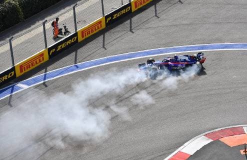Pierre Gasly, Scuderia Toro Rosso, formula 1 GP, Russian in Sochi, 30.09.2018 Photo:mspb Jerry Andre Pierre Gasly, Formel 1 GP, Russian 2018