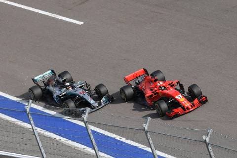 Lewis Hamilton; Mercedes Grand Prix, Sebastian Vettel, Scuderia Ferrari, formula 1 GP, Russian in Sochi, 30.09.2018 Photo:mspb Jerry Andre Lewis Hamilton, Sebastian Vettel, formula 1 GP, Russian 2018