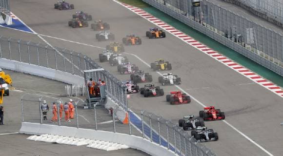 Motorsports: FIA Formula One World Championship WM Weltmeisterschaft 2018, Grand Prix of Russia, Start Sochi Russia