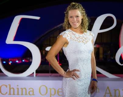 Sport Bilder des Tages September 30, 2018 - Laura Siegemund of Germany on the red carpet at the 2018 China Open WTA Tennis Damen Premier Mandatory tennis tournament players party 2018 China Open - 30 Sep - ZUMAa181 20180930_zaa_a181_096 Copyright: xAFP7x