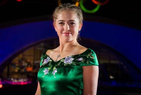 September 30, 2018 - Jelena Ostapenko of Latvia on the red carpet at the 2018 China Open WTA Tennis Damen Premier Mandatory tennis tournament players party 2018 China Open - 30 Sep - ZUMAa181 20180930_zaa_a181_061 Copyright: xAFP7x