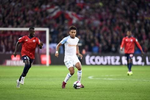 04 BOUBACAR KAMARA (OM) - 19 NICOLAS PEPE (LIL) FOOTBALL : Lille vs Marseille - Ligue 1 Conforama - 30 09 2018 AnthonyBIBARD FEP Panoramic 