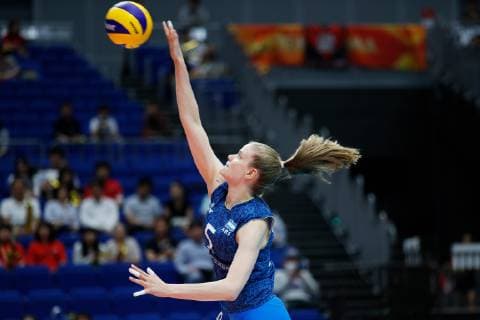 Fresco Lucia (ARG), SEPTEMBER 30, 2018 - Volleyball : FIVE Volleyball Women s World Championship WM Weltmeisterschaft Japan 2018 First round Pool A match between Argentina 0-3 Mexico at Yokohama Arena in Kanagawa, Japan. Noxthirdxpartyxsales  (86905655)