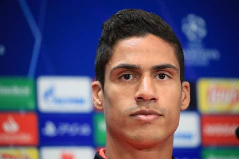 MOSCOW, RUSSIA - OCTOBER 1, 2018: Real Madrid s Raphael Varane during a press conference PK Pressekonferenz ahead of the 2018-19 UEFA Champions League Group Stage match against CSKA Moscow. Sergei Bobylev TASS  TS0921DD