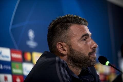 Andrea Barzagli of Juventus during the press conference PK Pressekonferenz before the UEFA Champions League group stage match between Juventus and Young Boys at the Juventus Stadium, Turin, Italy on 1 October 2018. Copyright: xAlbertoxGandolfox 21310042