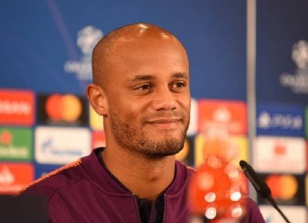 01.10.2018, xmeix, Fussball UEFA Champions League, TSG 1899 Hoffenheim - Training und Pressekonferenz emspor, v.l. Vincent Kompany (Manchester City) DFL DFB REGULATIONS PROHIBIT ANY USE OF PHOTOGRAPHS as IMAGE SEQUENCES and or QUASI-VIDEO Sinsheim