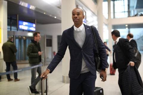 02.10.2018, Fussball, Saison 2018 2019, Champions League - FC Schalke 04 - Abflug am Flughafen Münster Osnabrück Naldo (FC Schalke 04) Münster NRW Deutschland