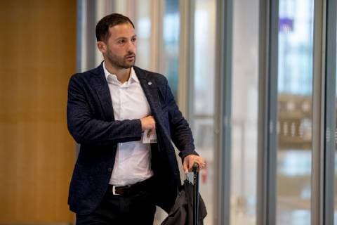 02.10.2018, Fussball, Saison 2018 2019, Champions League - FC Schalke 04 - Abflug am Flughafen Münster Osnabrück Cheftrainer Domenico TEDESCO (FC Schalke 04) Münster NRW Deutschland
