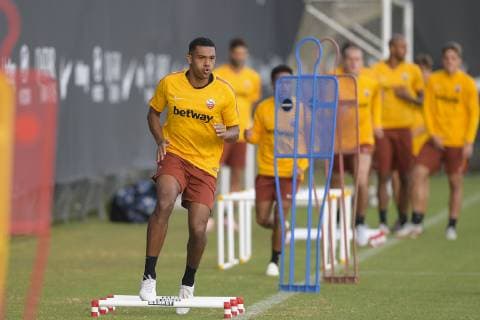 Fußball, CL, AS Rom Training Photo Luciano Rossi AS Roma LaPresse 01 10 2018 Roma (Italia) Soccer Training In the pic: Juan Jesus Trigoria Roma  Copyright: xLucianoxRossix-xASxRoma LaPressex